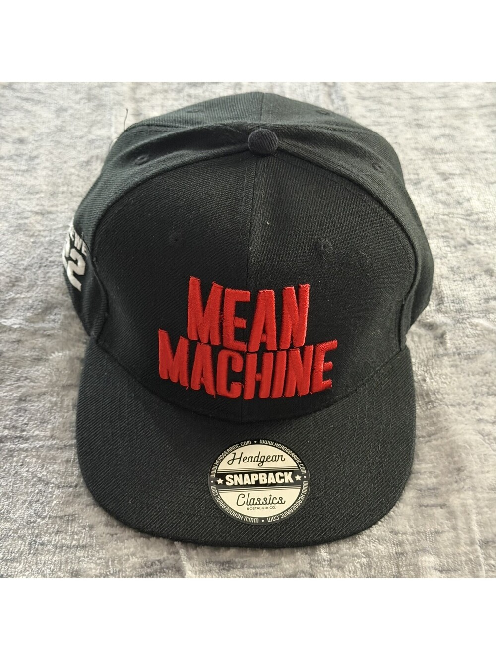 Headgear Classics The Longest Yard Mean Machine Paul Crewe 22 Snapback Hat Cap